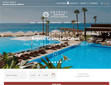 Tablet Screenshot of krystal-hotels.com